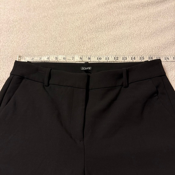 J.Crew Black Sydney Wide Leg Flare Pant in Four-Season Cropped Stretch - Picture 7 of 14